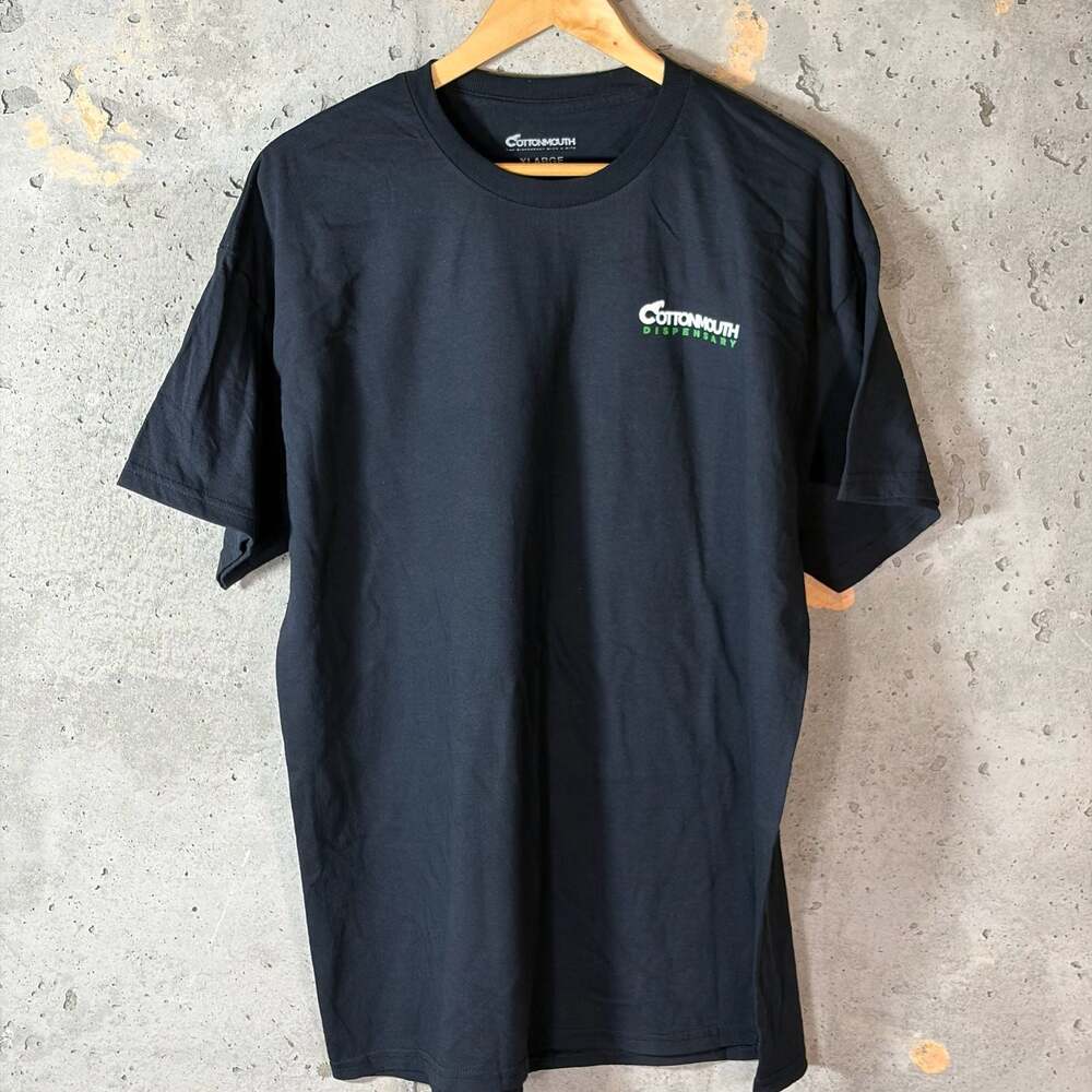 Cottonmouth Dispensary The Dispensary With A Bite Black Graphic T-Shirt Nmbr 2